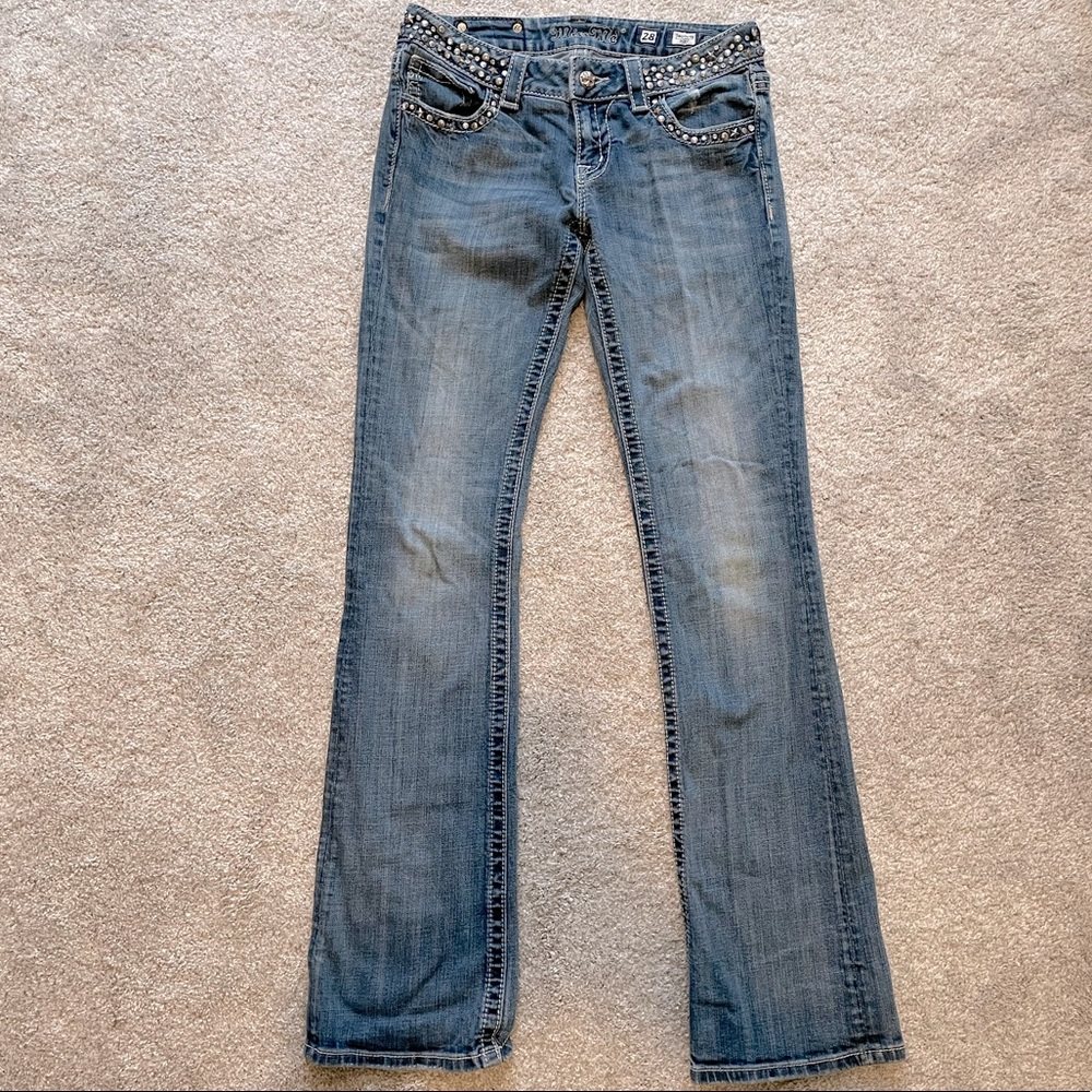 Miss Me Bedazzle Studded Jeans